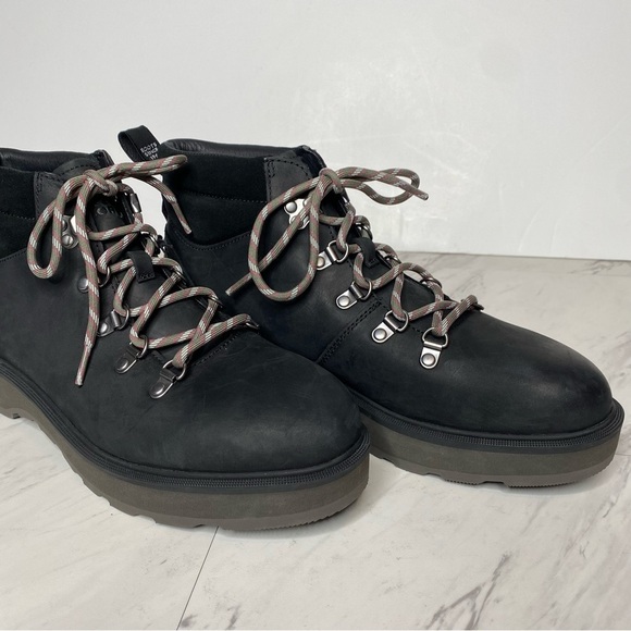 New! Sorel Hi Line Hiker Black Lace Up Boot 10 - Picture 9 of 14